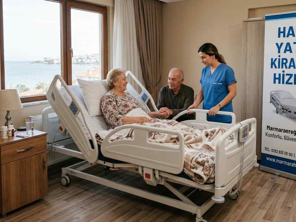 İstanbul'da kiralık hasta yatağı hizmeti için kurulan motorlu hasta yatağı